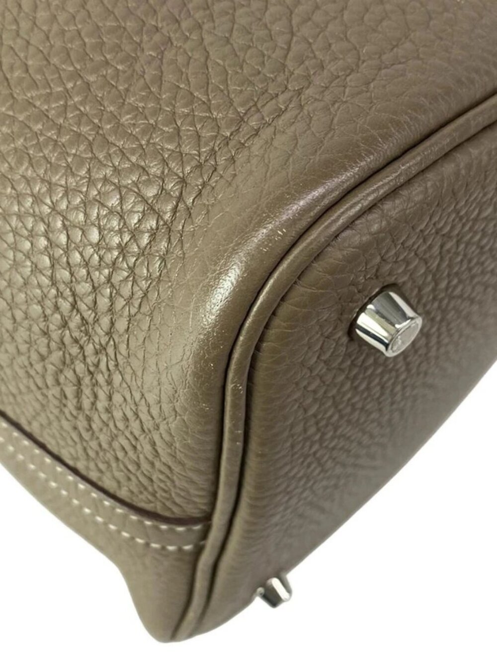 HERMES Picotin Lock MM - Etoupe Taurillon Clemence Y Handbag - Picture 8 of 16
